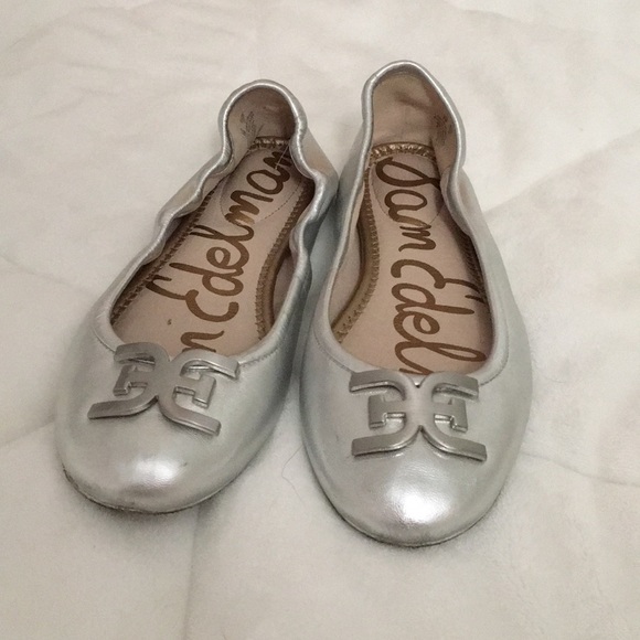 sam edelman silver flats